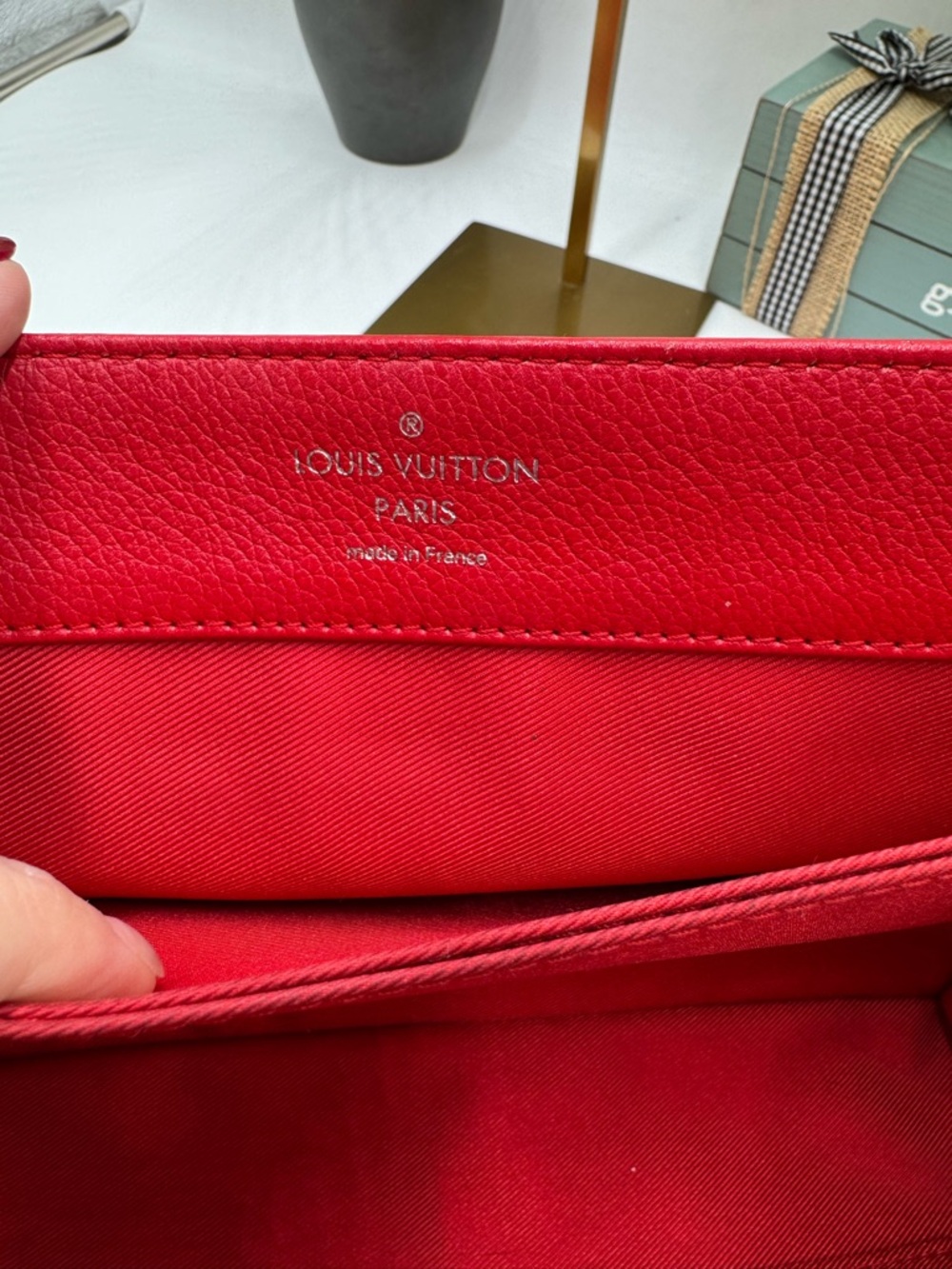 Louis Vuitton Lockme II Handbag – Rubis Red Grained Calfskin Silver Hardware - Picture 11 of 12